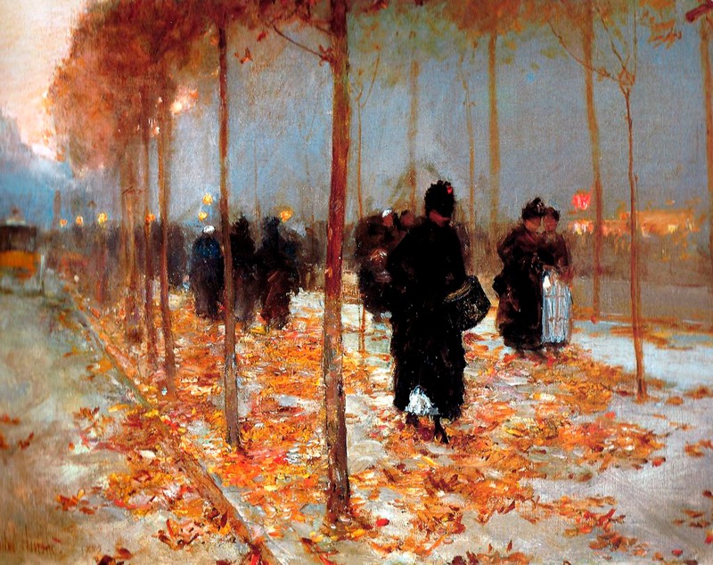 childe-hassam-escena-callejera-otoño